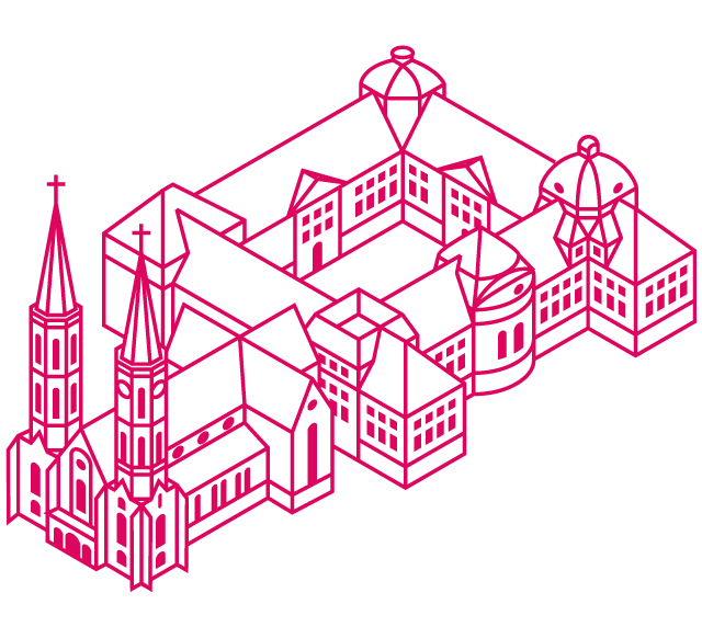 Illustration des Klosterneuburg im Stil eines Drahtgittermodells